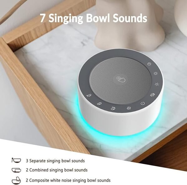 Meditation Bowl Sound Machine – Relaxing Sound Therapy for Mindfulness, Meditation, and Stress Relief - Image 2
