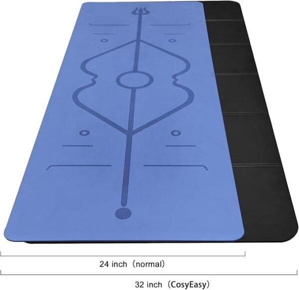 Foldable Yoga Mat – Extra Wide & Thick, 72" x 32" x 0.32", Portable and Cushioned for Home, Studio, or Travel Use