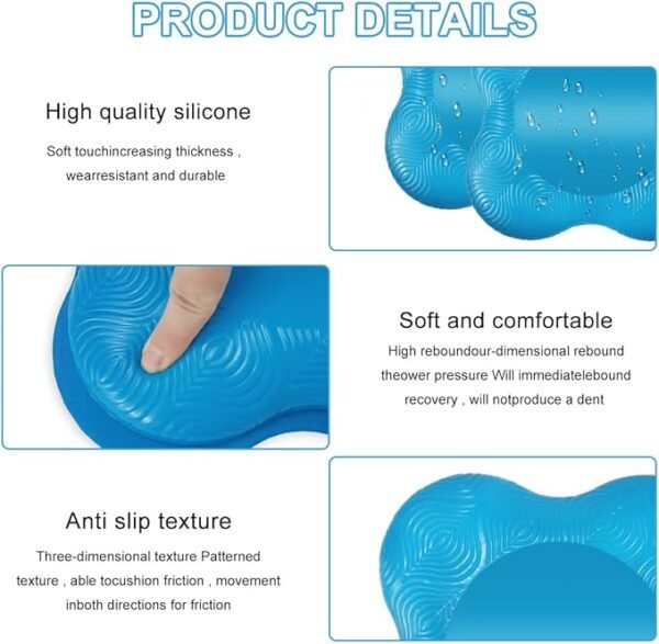 2-Pack Yoga Knee Pads – Cushioned Support for Knees, Elbows & Wrists | Sports Bolster for Any Yoga Mat - Image 2