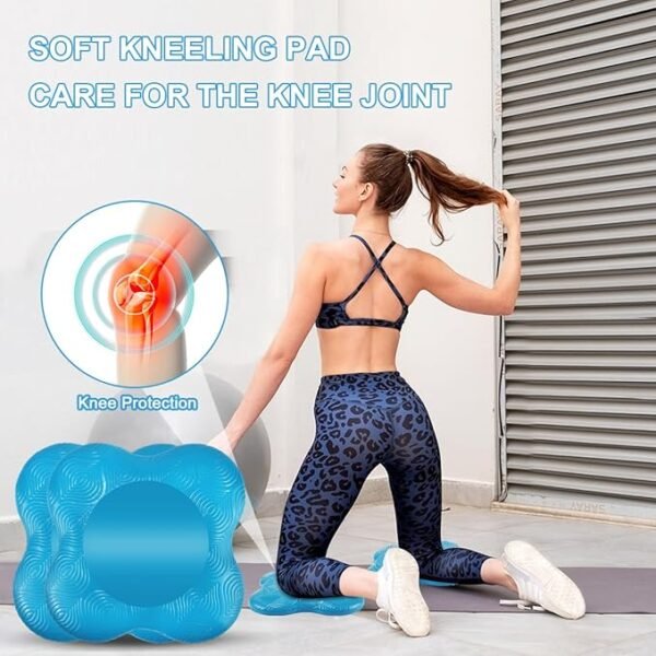 2-Pack Yoga Knee Pads – Cushioned Support for Knees, Elbows & Wrists | Sports Bolster for Any Yoga Mat - Image 3