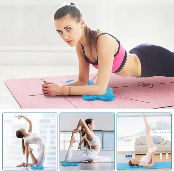 2-Pack Yoga Knee Pads – Cushioned Support for Knees, Elbows & Wrists | Sports Bolster for Any Yoga Mat - Image 4