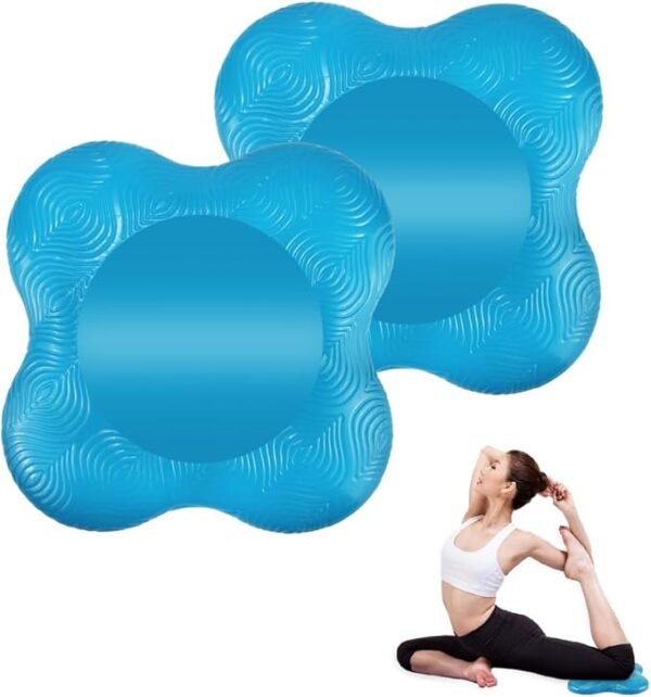 2-Pack Yoga Knee Pads – Cushioned Support for Knees, Elbows & Wrists | Sports Bolster for Any Yoga Mat